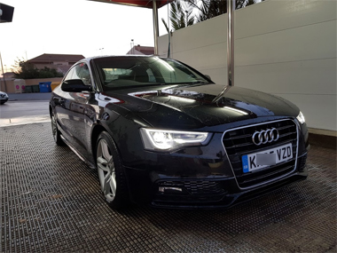 Audi A5 Coupe at Car Wash